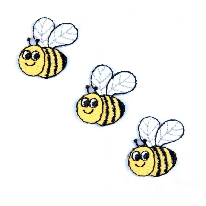 Luxury Trimits Bee Iron-On Patches 3 Pack