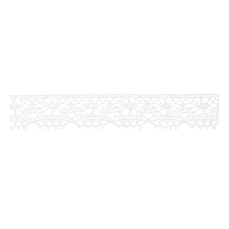 Seasonal Sale White 20mm Cotton Lace Trim by the Metre