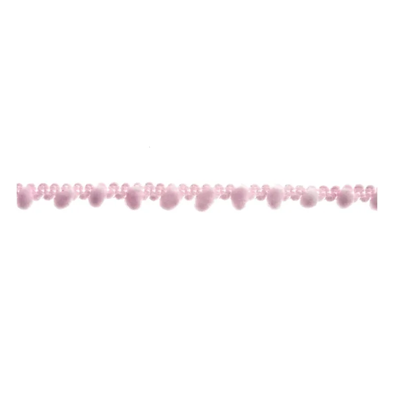 Special Offer Light Pink 7mm Pom Pom Trim by the Metre