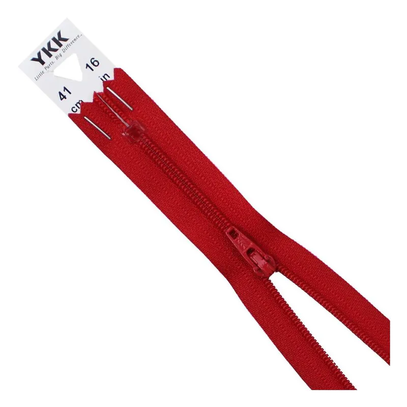 YKK Red Dress and Skirt Zip 41cm Next Day Delivery