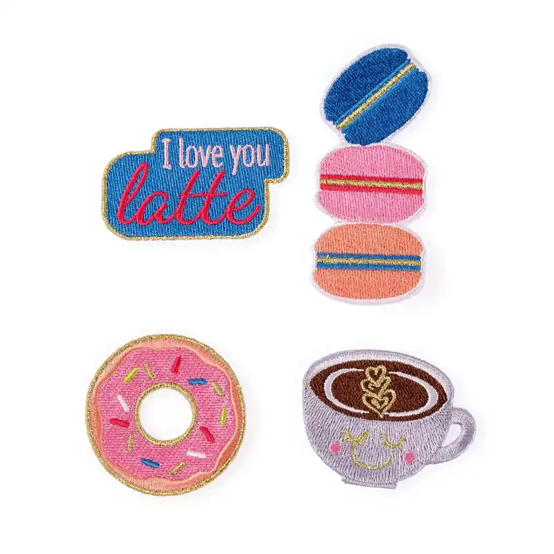 Reduced Price Afternoon Tea Iron-On Patches 4 Pack