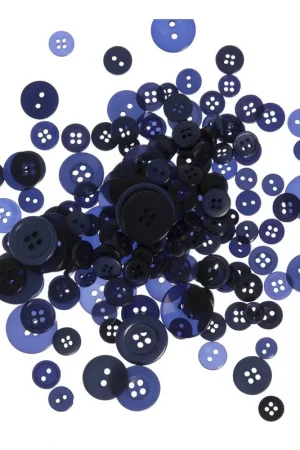 Affordable Navy Blue Buttons Pack 50g