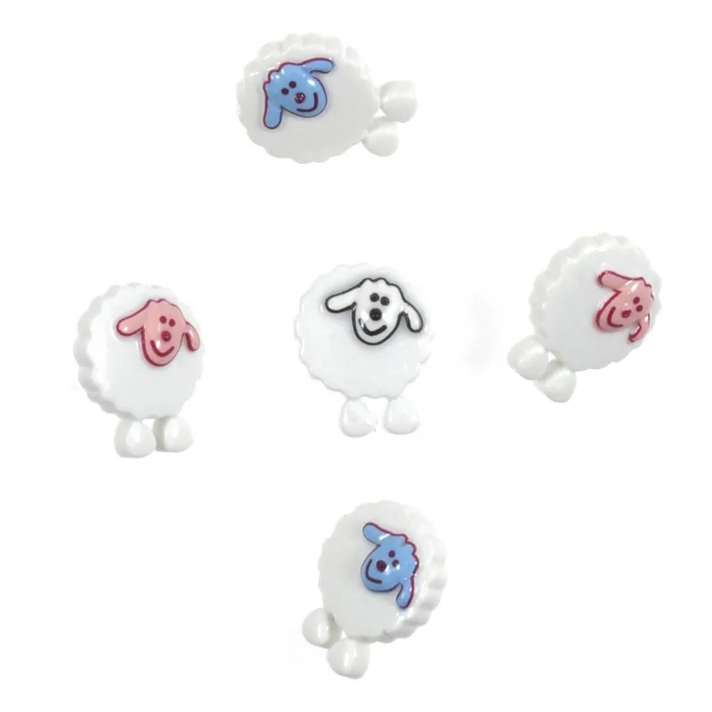 Final Sale Trimits Sheep Craft Buttons 5 Pieces
