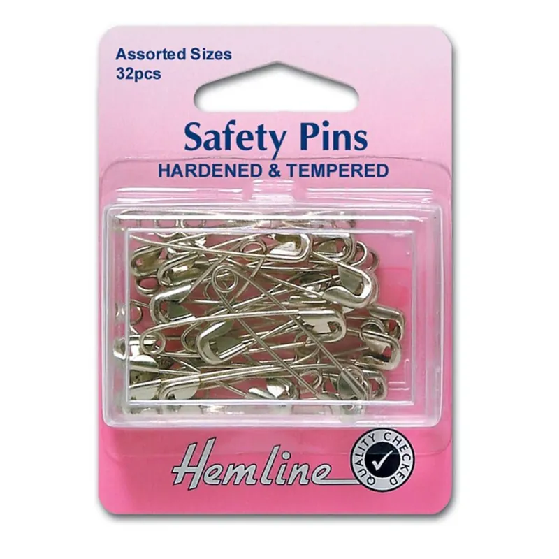 Last Chance Hemline Assorted Safety Pins 32 Pack