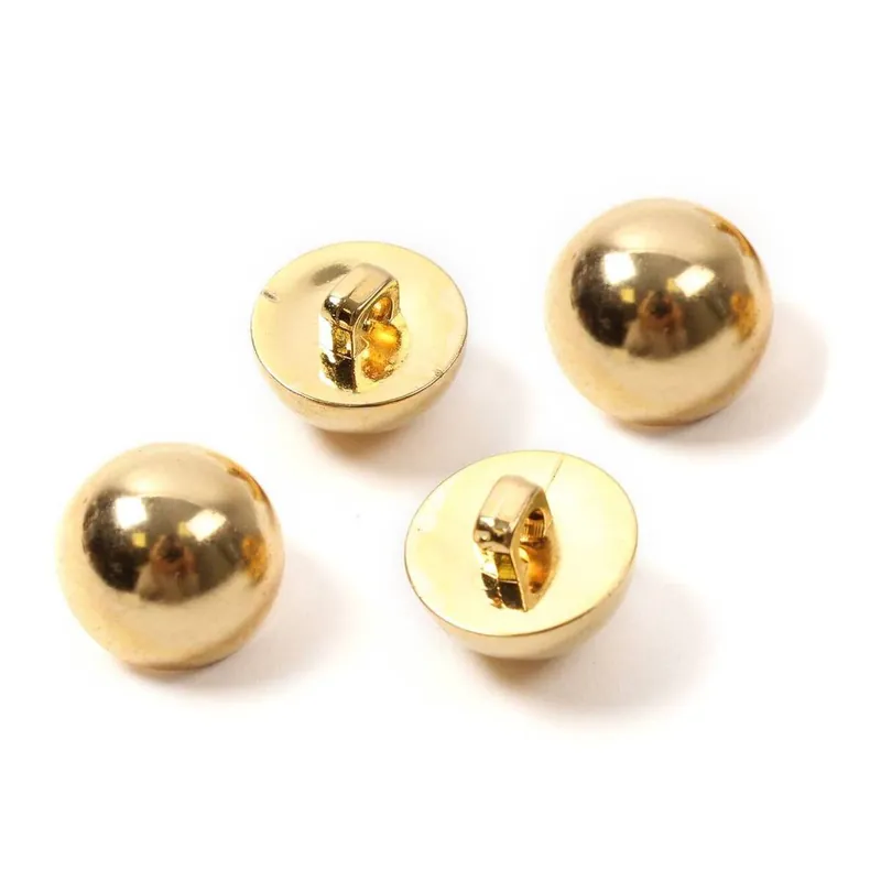 Hemline Gold Metal Dome Button 4 Pack Seasonal Sale