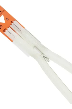 YKK Cream Concealed Zip 20cm Hot Deal