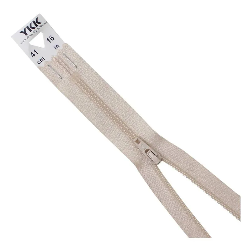 Fresh Stock YKK Light Beige Dress and Skirt Zip 41cm