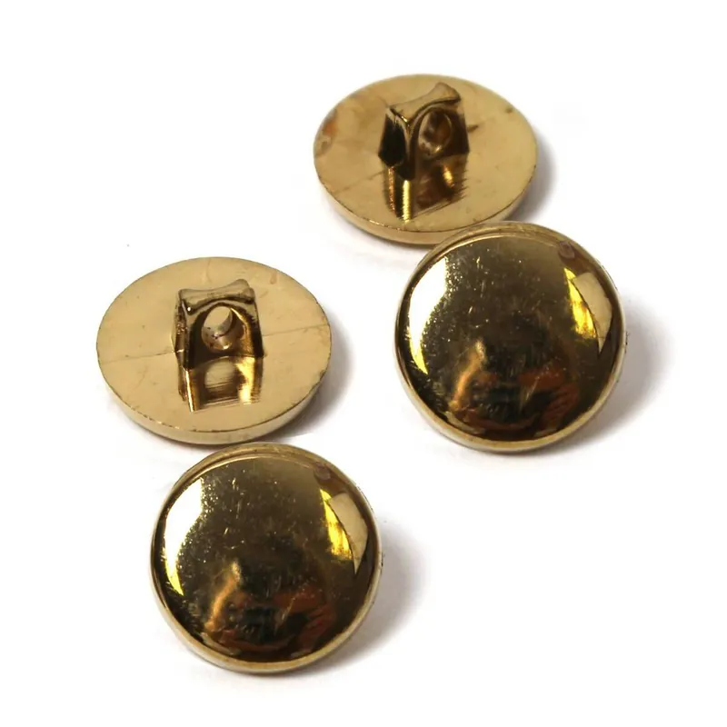 Hemline Gold Metal Blazer Button 4 Pack Cheap
