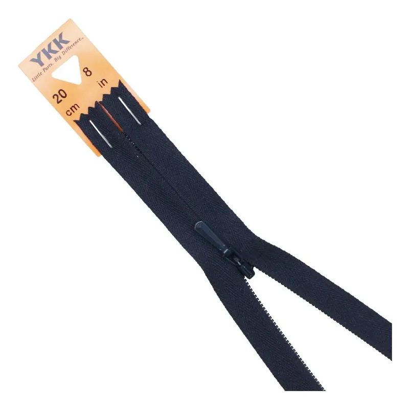 Best Seller YKK Navy Blue Concealed Zip 20cm