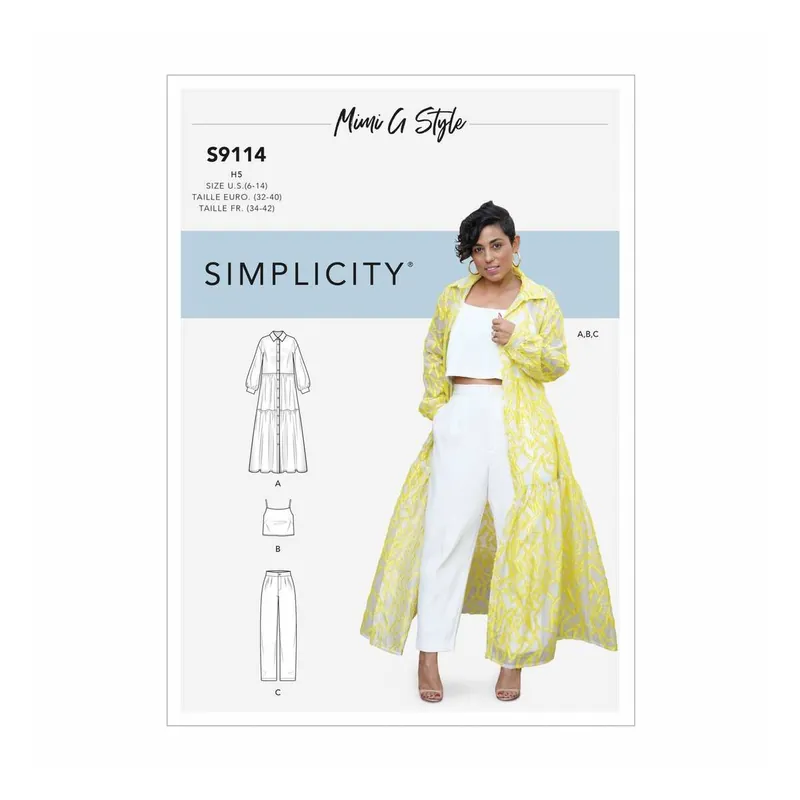Discount Simplicity Tunic and Trousers Sewing Pattern S9113 (16-24)