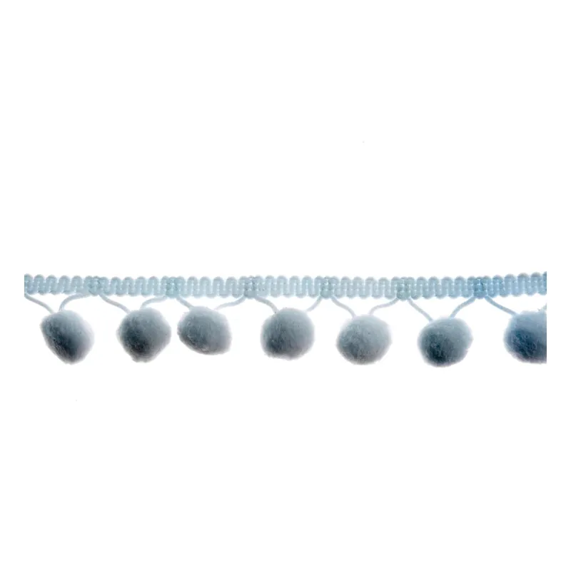 Light Blue 20mm Pom Pom Trim by the Metre Best Price