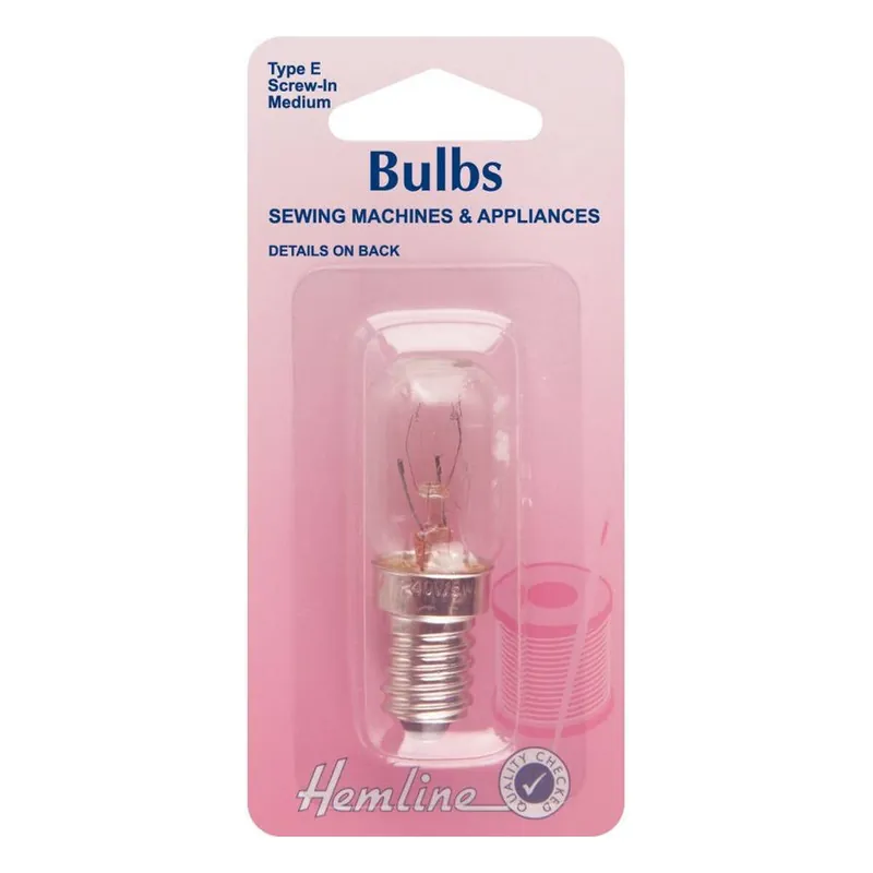 Fan Favorite Hemline Screw Cap Sewing Machine Light Bulb