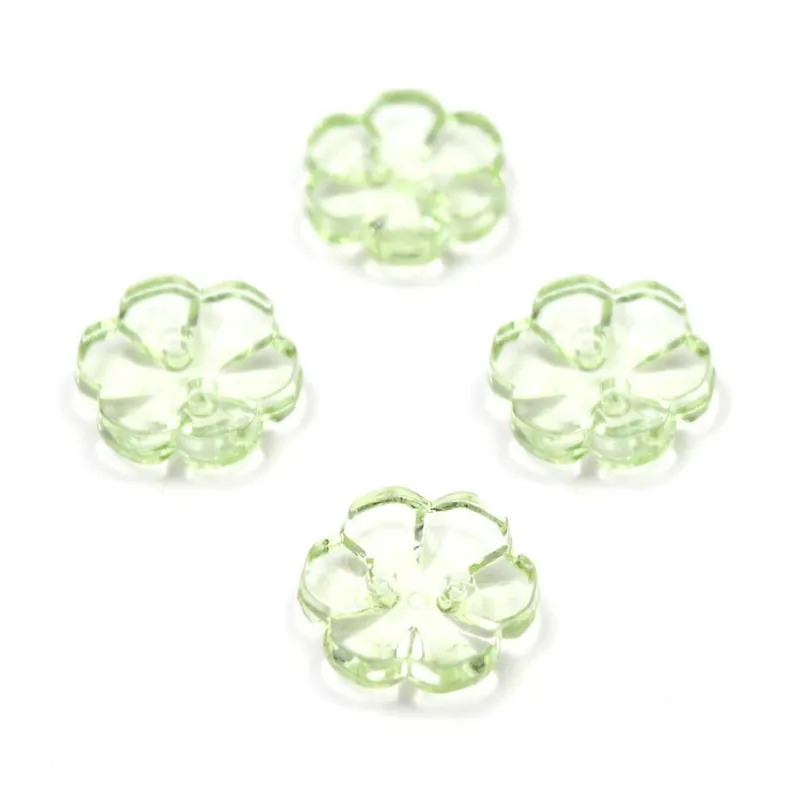 Hemline Emerald Novelty Flower Button 4 Pack Grab Now
