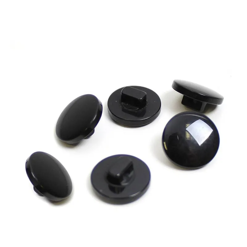 Hemline Black Basic Knitwear Button 6 Pack Order Now