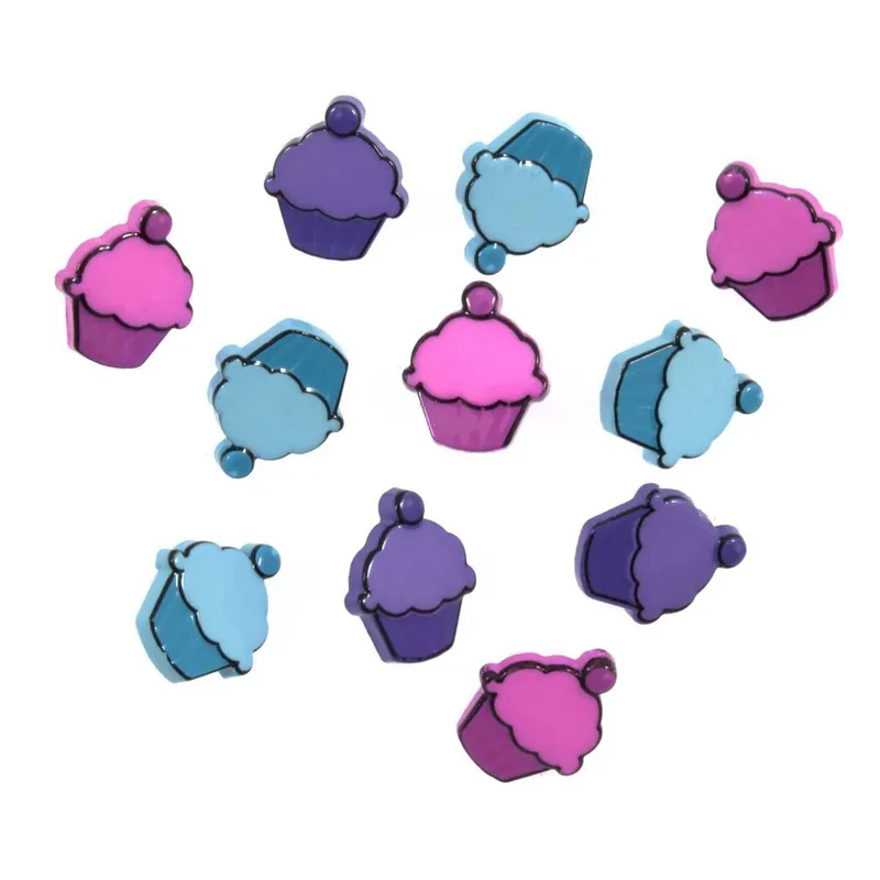 Exclusive Offer Trimits Cupcake Novelty Buttons 11 Pieces