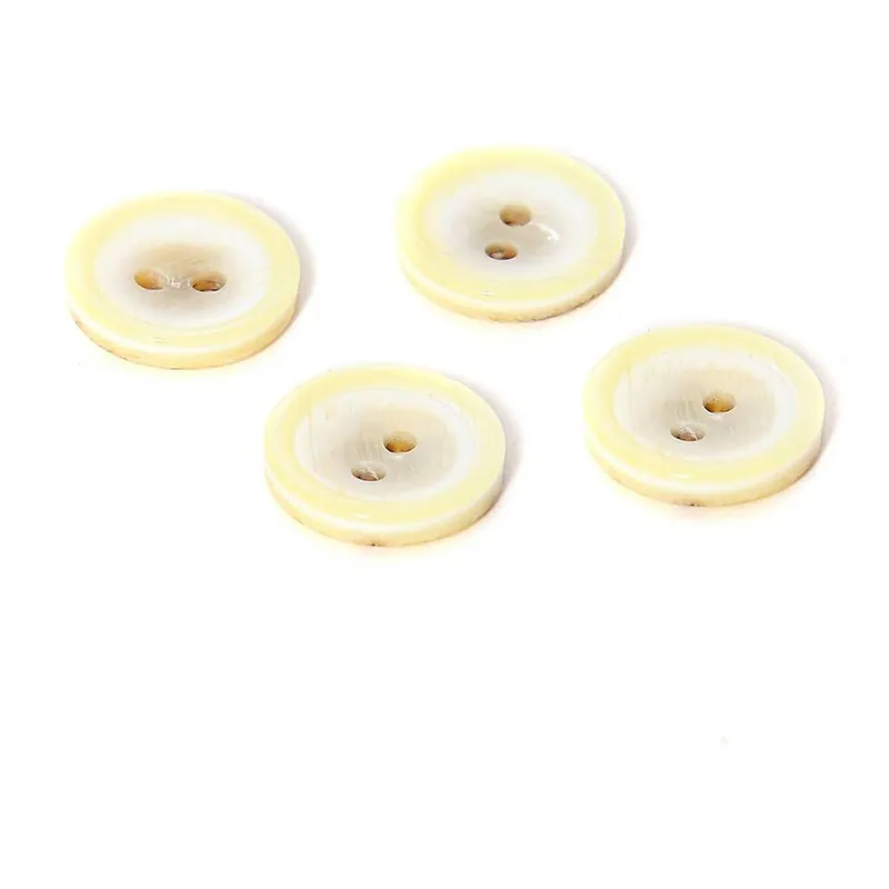Modern Hemline Cream Basic Knitwear Button 4 Pack