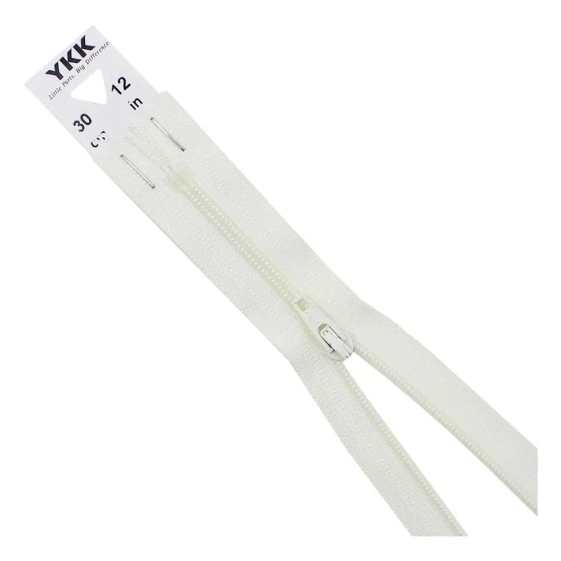 YKK Cream Dress and Skirt Zip 30cm Editor’s Pick