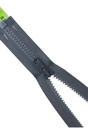 YKK Heavy Weight Open End Zip 76cm Grey Clearance