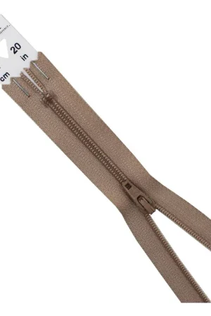 YKK Light Beige Dress and Skirt Zip 51cm No Minimum Order