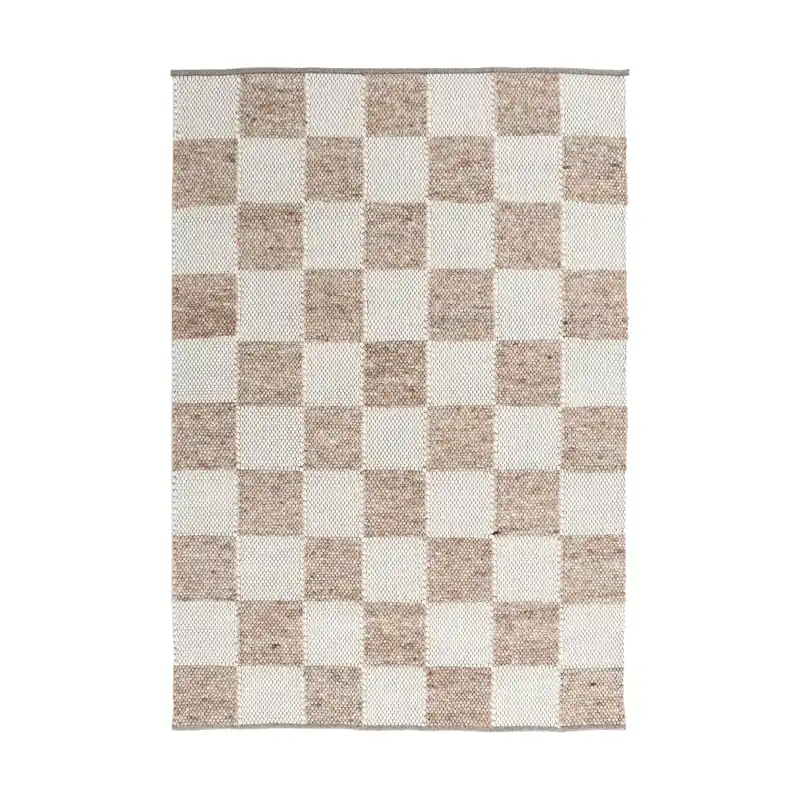 Gotland Design rug Special Edition, Light brown-white nr. 2412, 70x140 cm No Minimum Order