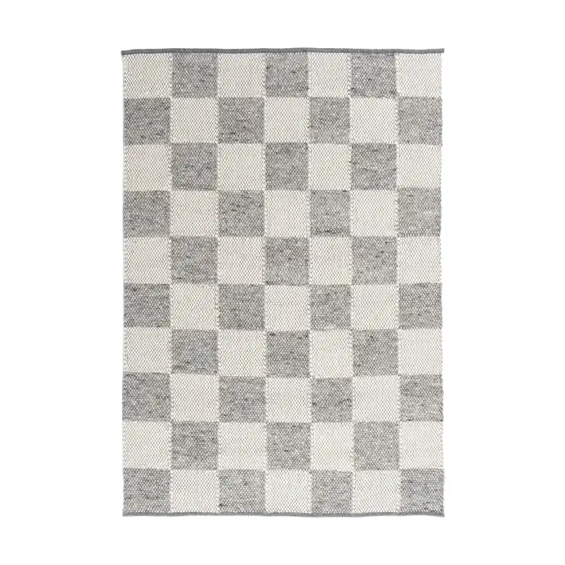 Affordable Gotland Design rug Special Edition, Light brown-white nr. 2412, 70x140 cm