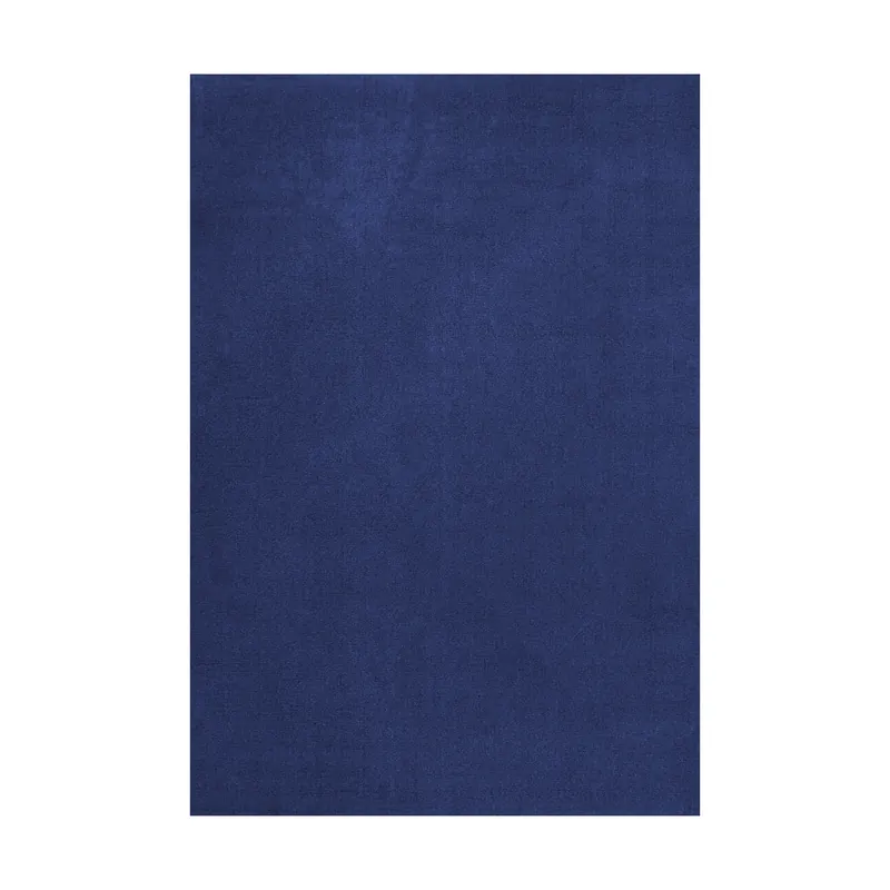 Final Sale Solid Wool wool rug, Dark blue, 180x270 cm