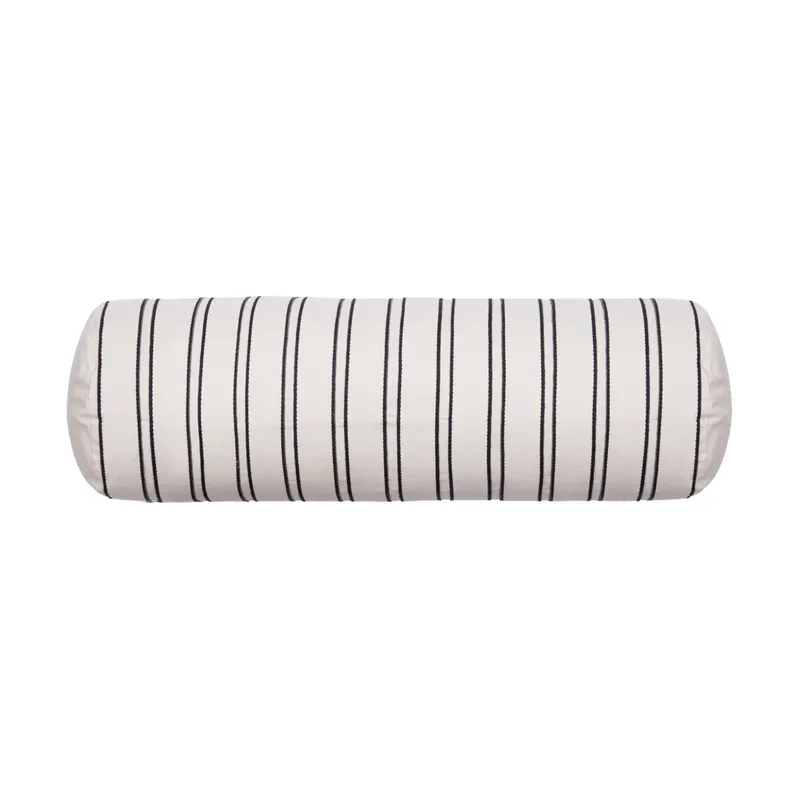Twill bolster cylinder pillow, Cashmere-black Hassle-Free Returns