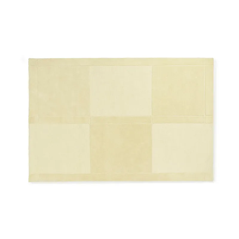 Level wool rug, Light yellow, 250x350 cm Viral
