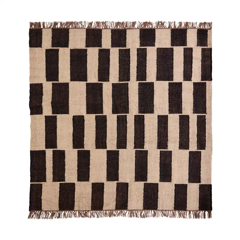 Save Now Graph rug, Black-natural, 160x230 cm