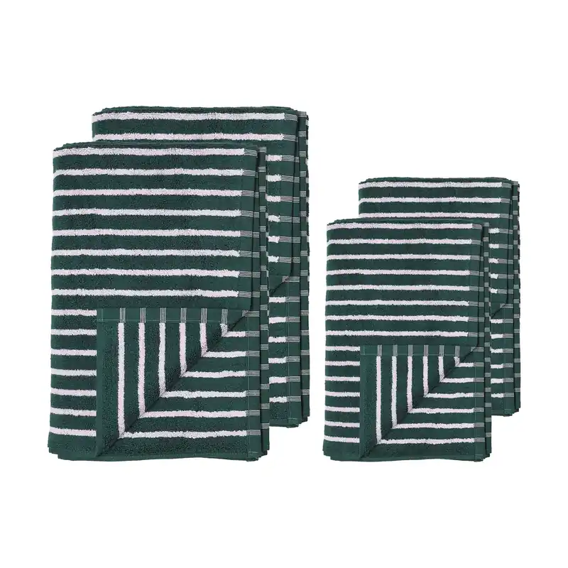 Best Price Drift towel set 4 pieces - Green-purple