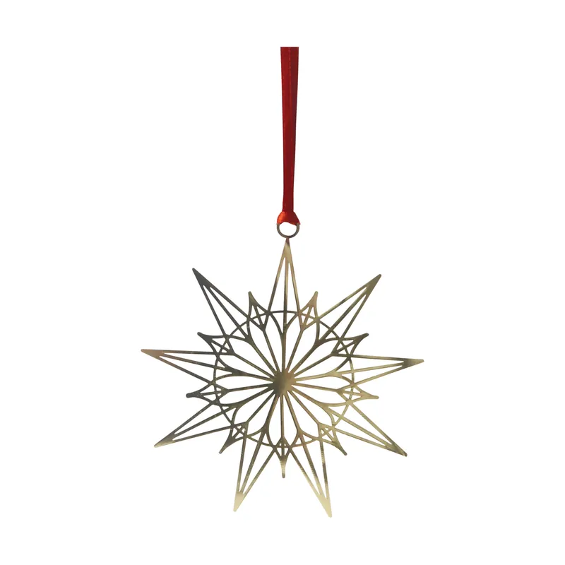 Budget Christmas star decoration hanger, Gold