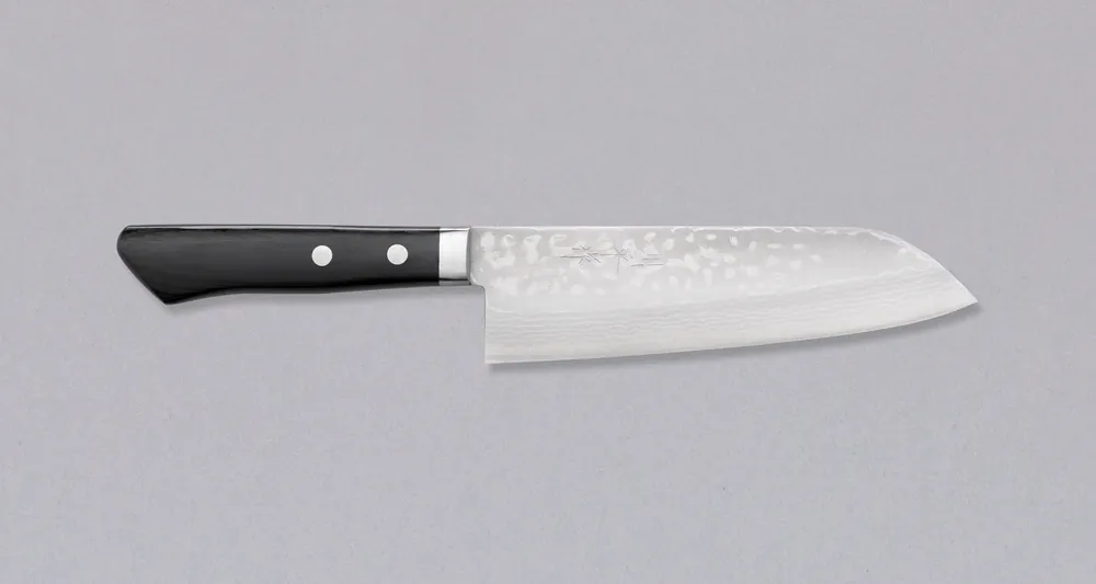 Trusted Brand Etsu Village Damascus Santoku Black 170mm (6.7")