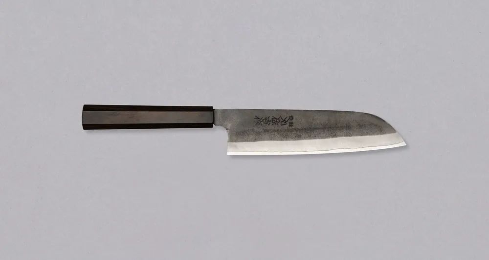 Certified ZDP-189 Santoku Black Ebony 180mm (7.1")