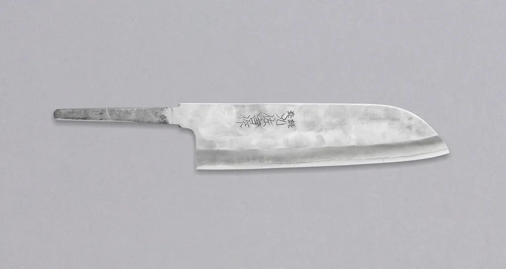 Affordable ZDP-189 Santoku Silver 180mm (7.1") - BLADE