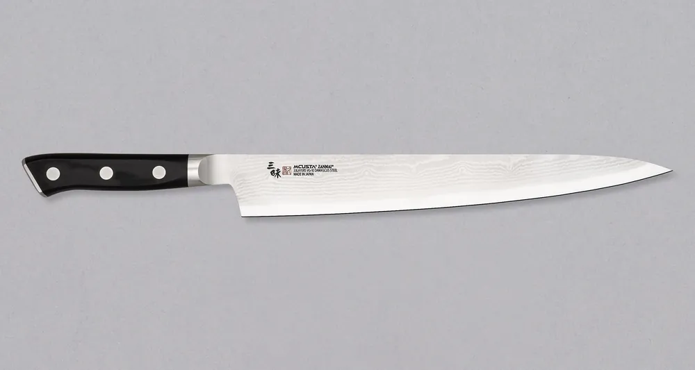 Mcusta Slicer Damascus D Classic Black 270mm (10.6") Free Delivery