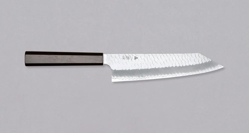 Mega Sale Nigara Kiritsuke-Gyuto SG2 Tsuchime Wa Ebony 210mm (8.3")