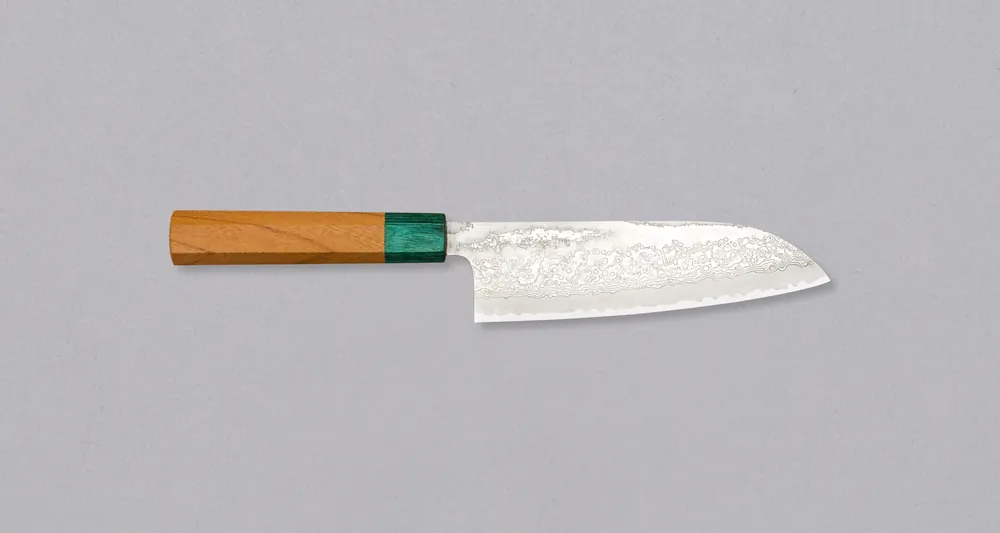 Makoto Kurosaki Santoku VG-10 Kodama Keyaki 165mm (6.5") Hot Deal