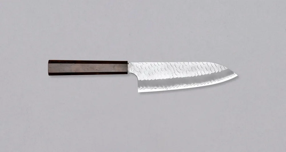 Nigara Santoku SG2 Tsuchime Wa Ebony 180mm (7.1") Premium