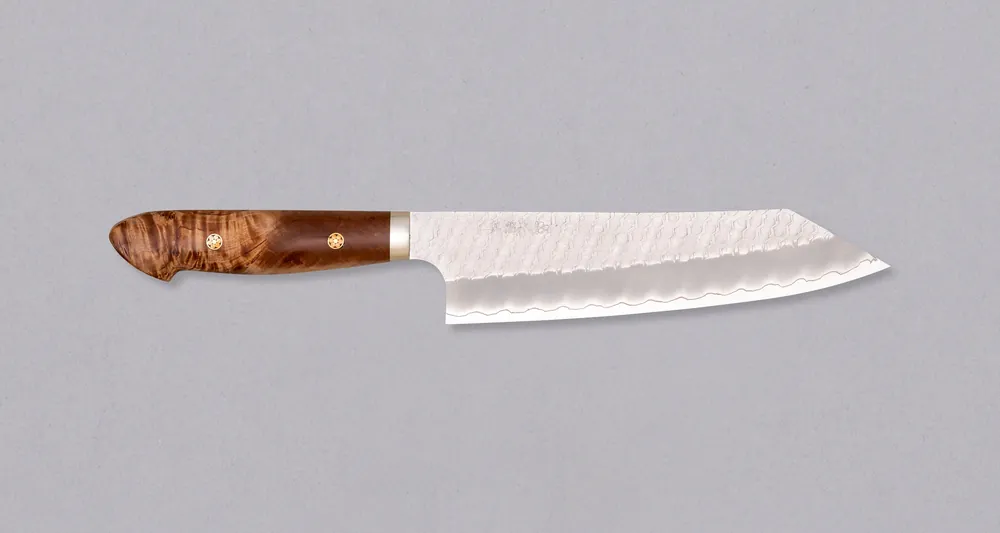 Worldwide Shipping Nigara Kiritsuke-Gyuto SG2 Tsuchime Maplewood 210mm (8.3")