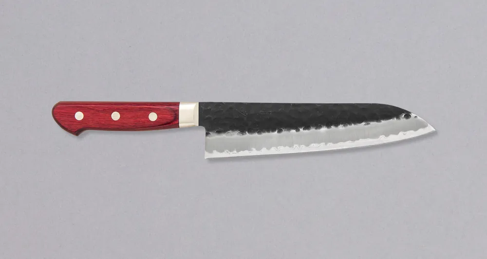 Tsunehisa Santoku Kuro-uchi Morado Red 180mm (7.1") Buy Direct
