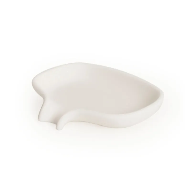 Soap dish with drainage spout silicone, white Hot Deal