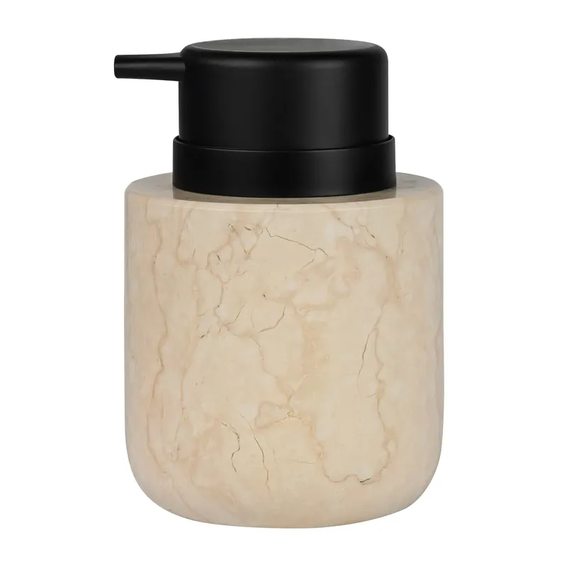 High Quality Marble soap dispenser 12.5 cm, Brown
