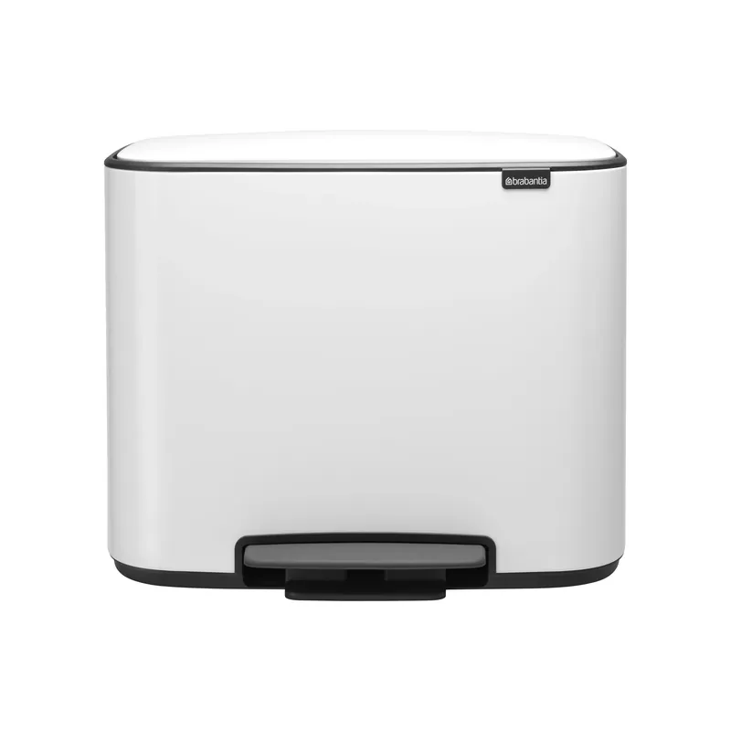 Express Delivery Bo pedal bin 11+23 l, white