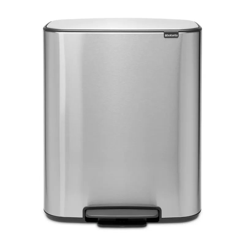 Bo pedal bin 2x30 L, matte steel Exclusive Offer
