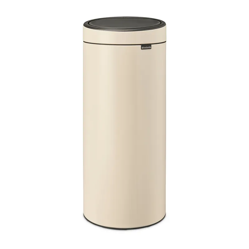 Touch Bin waste bin 30 liters, Soft beige Handmade