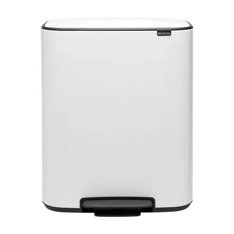 Bo pedal bin 2x30 L, matte steel Crafted