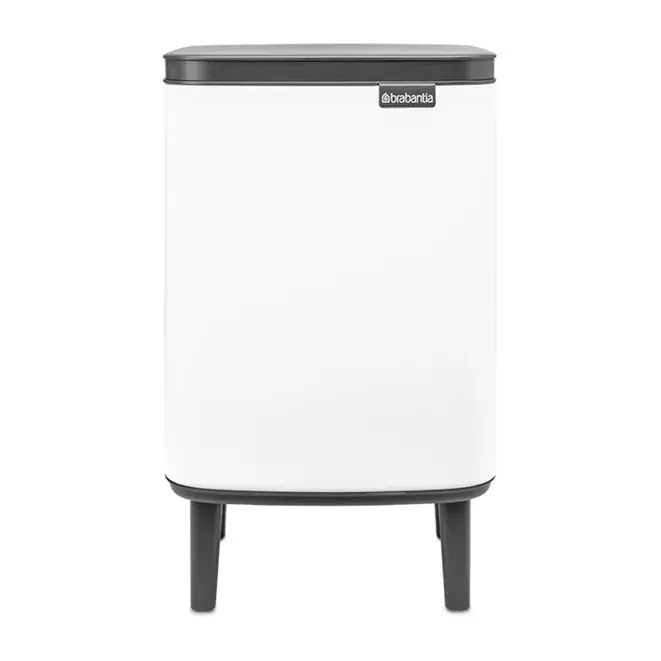 Hassle-Free Returns Bo waste bin high 7 L, White