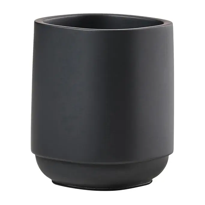 Time toothbrush mug 9.8 cm, Black Today Only