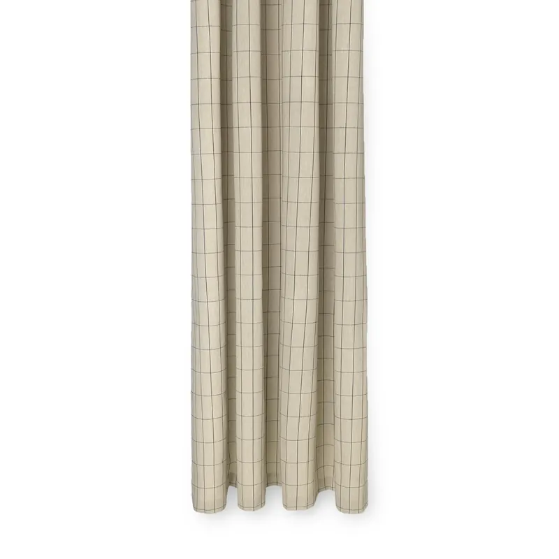 Chambray shower curtain, Warm yellow-parchment Free Delivery