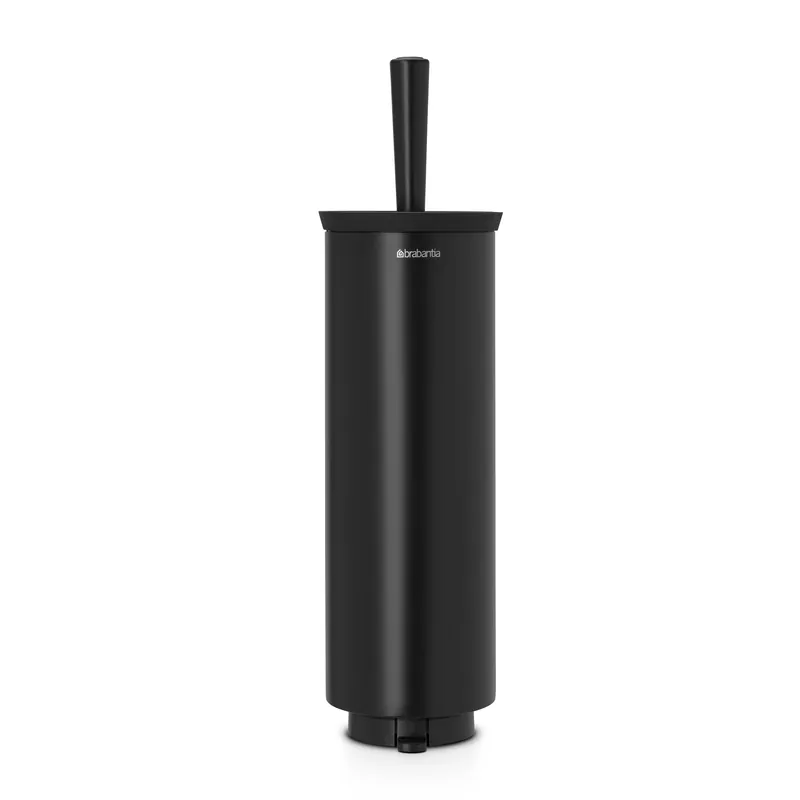 Worldwide Shipping Profile toilet brush with wall mounting, brilliant steel
